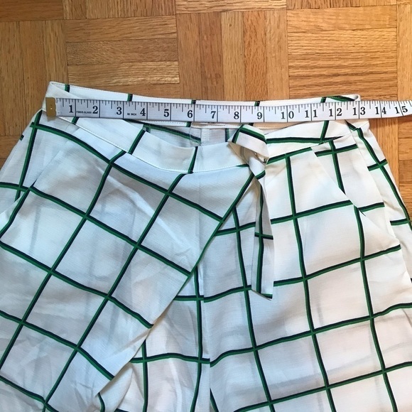 Runaway Australia Grid Print Wrap Pants High Waisted Trousers Size 10/M - Picture 7 of 11